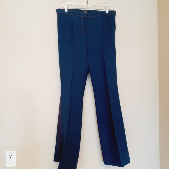 Burberry Wool & Silk Flare Leg Pants - Picture 1 of 13